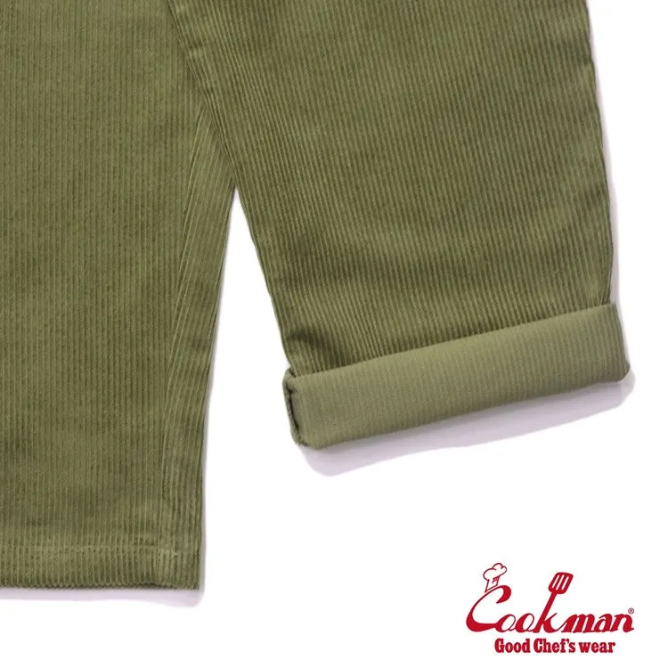 Olive Corduroy Cookman Chef Pants