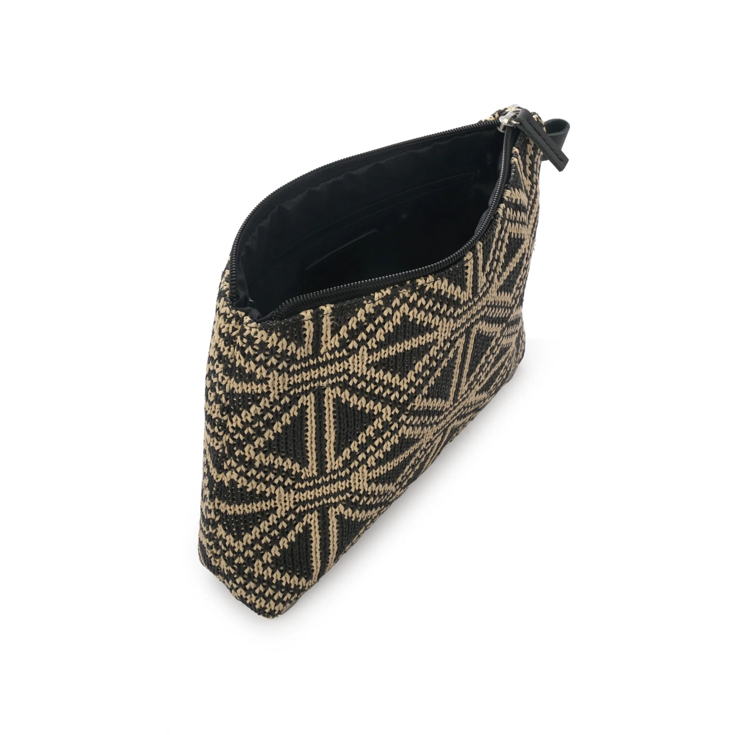 Cosmetic Bag | Straw | Black Diamond | Vegan