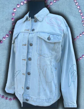 Cowgirl Embellished Denim Jacket