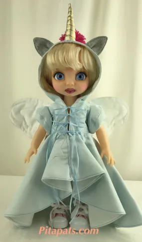 Custom Animator Doll Cinderella - Blue Unicorn fairy