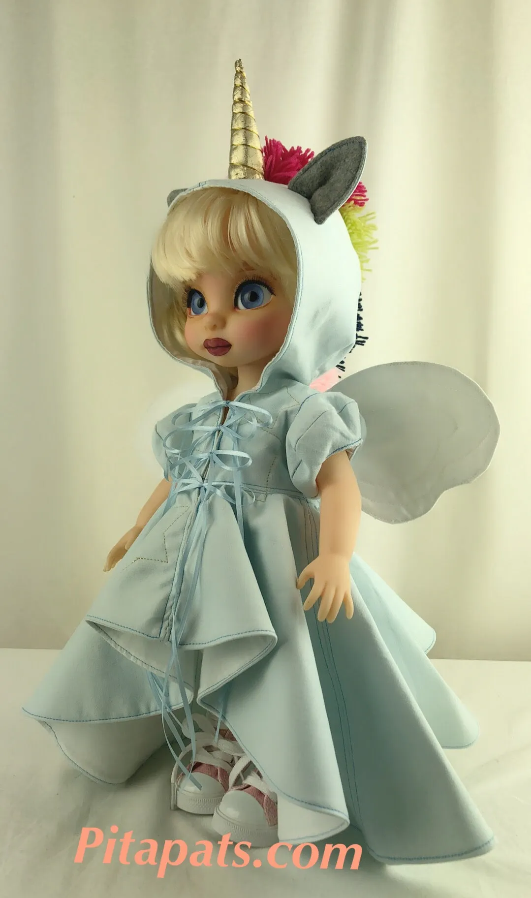 Custom Animator Doll Cinderella - Blue Unicorn fairy