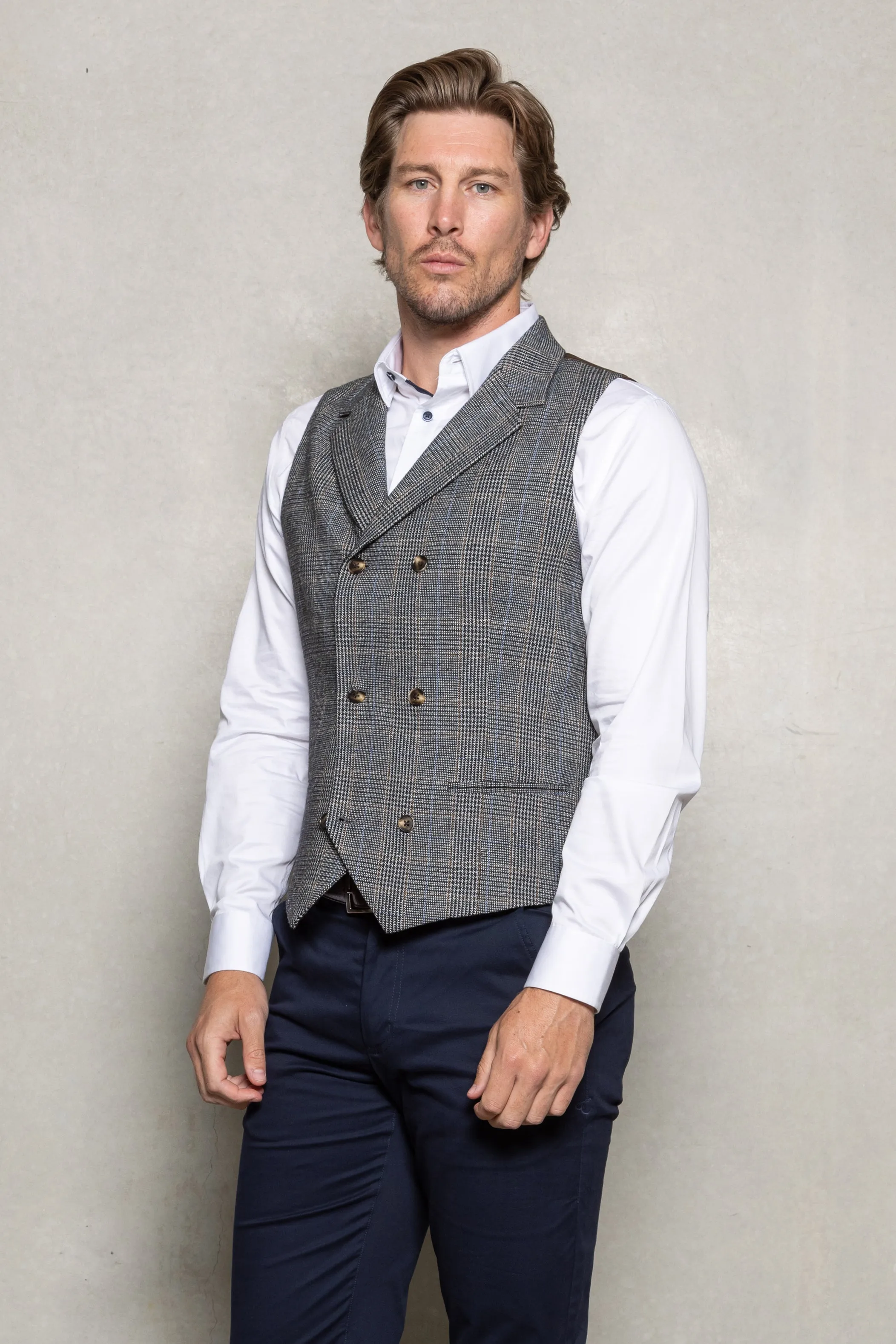 Cutler & Co - Jacob Vest - Salt & Pepper