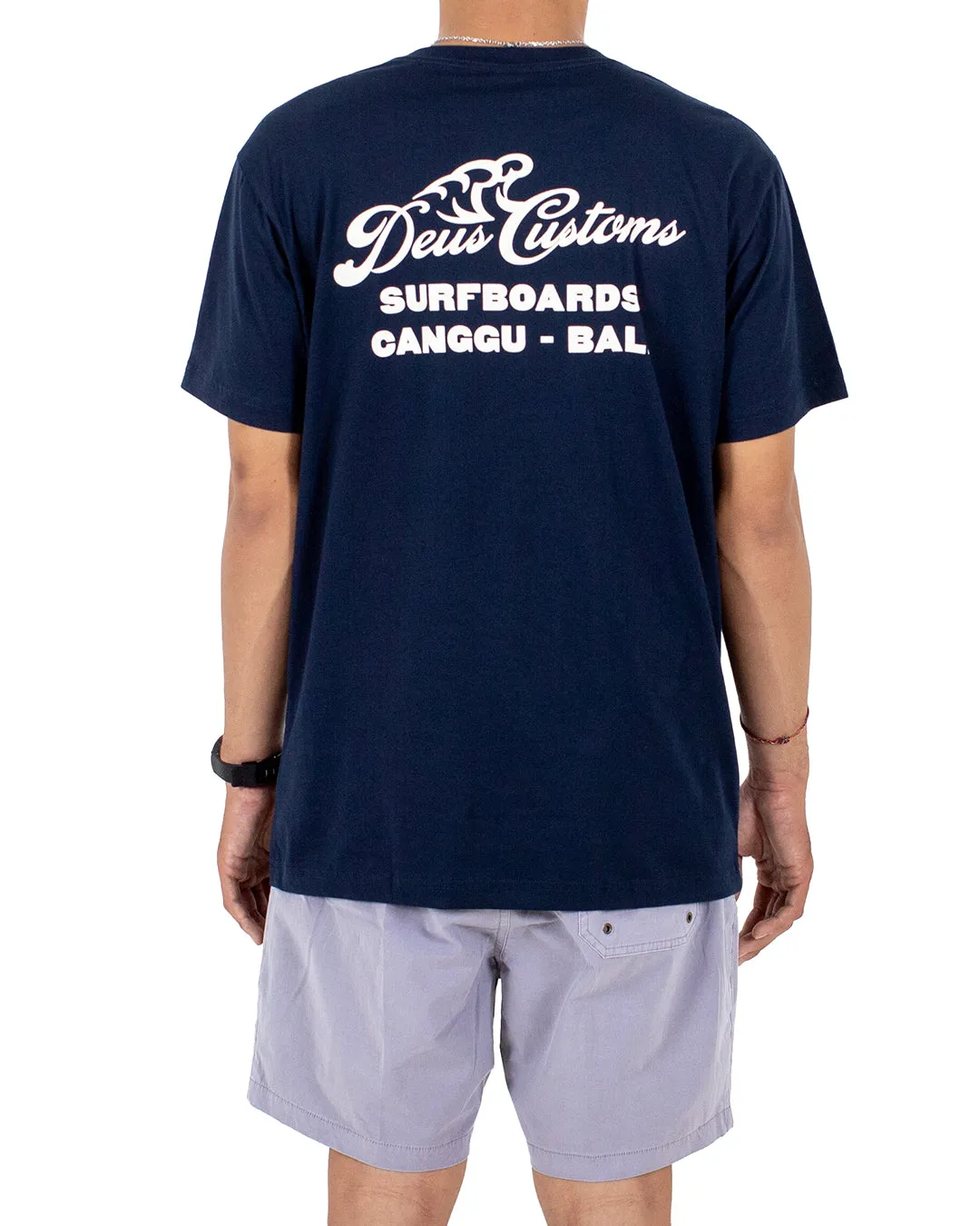 DEUS SURFBOARD CANGGU TEE OG - NAVY