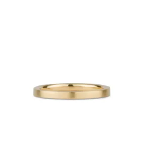 Diablo Flat Band - 14k yellow gold - 2mm - size 7