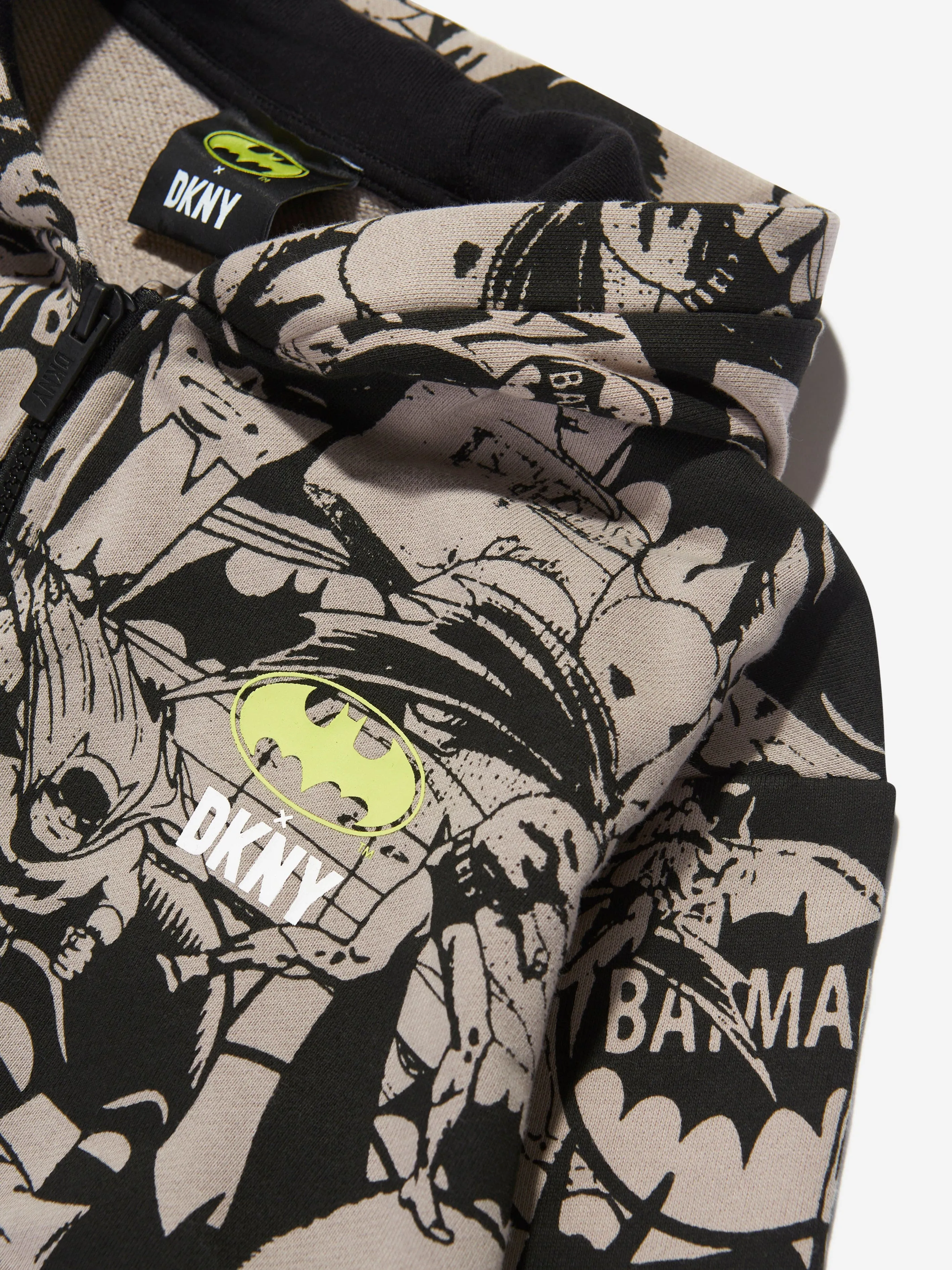 DKNY Kids Batman Zip Up Top in Black