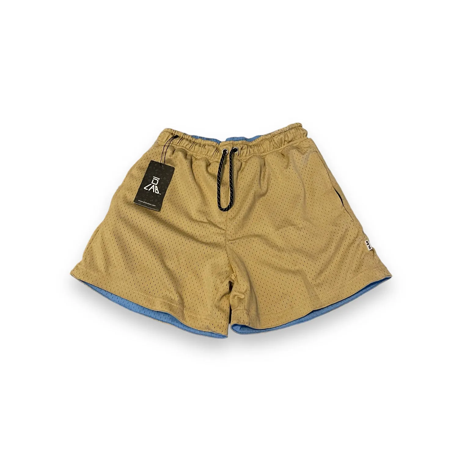 DLAB Men's Mesh Reversible Shorts (SKY BLUE/CREAM)