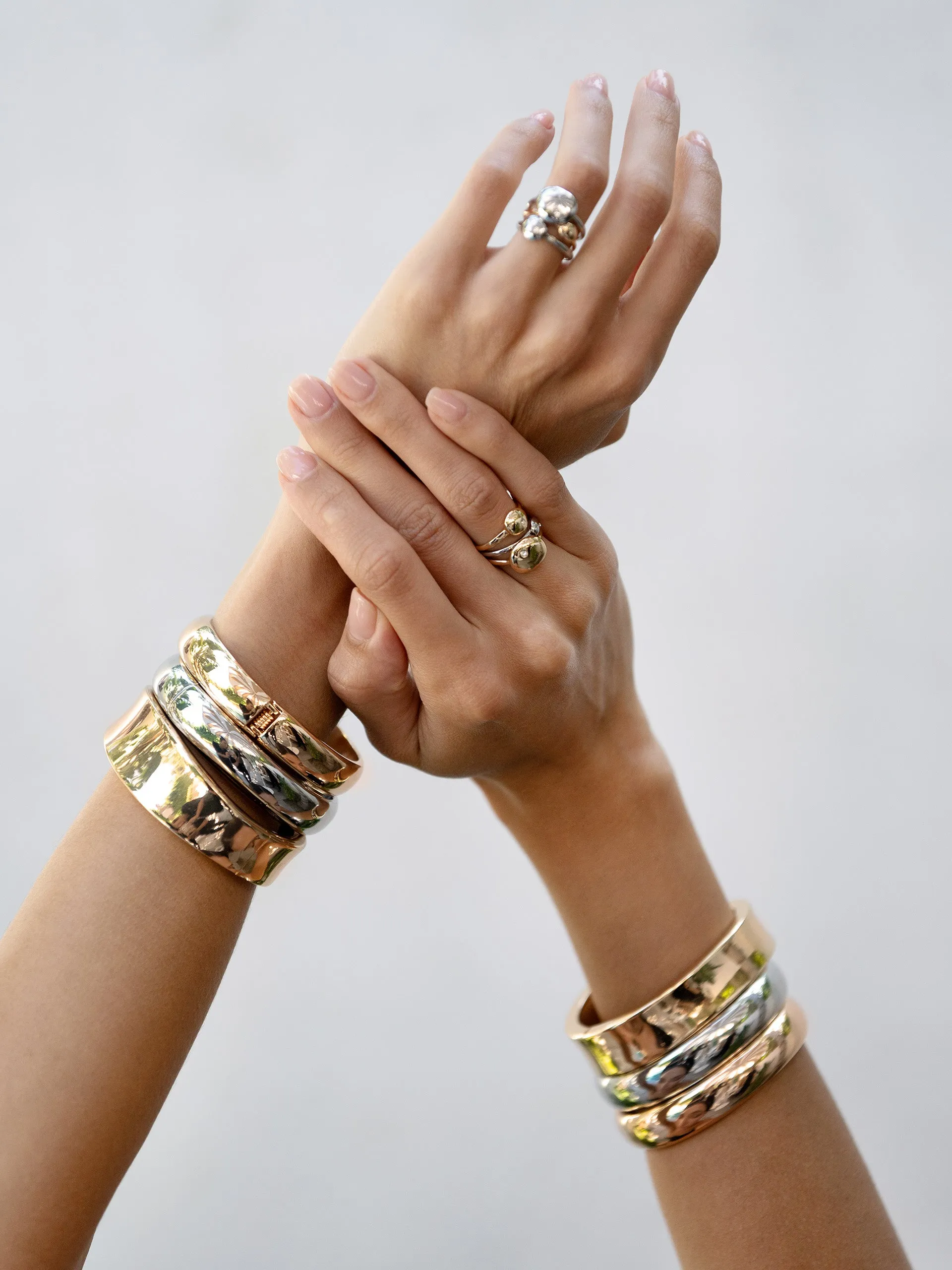 Double Golden Bangle Set