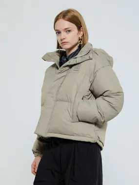 Dyngja Down Cropped Jacket in Grey