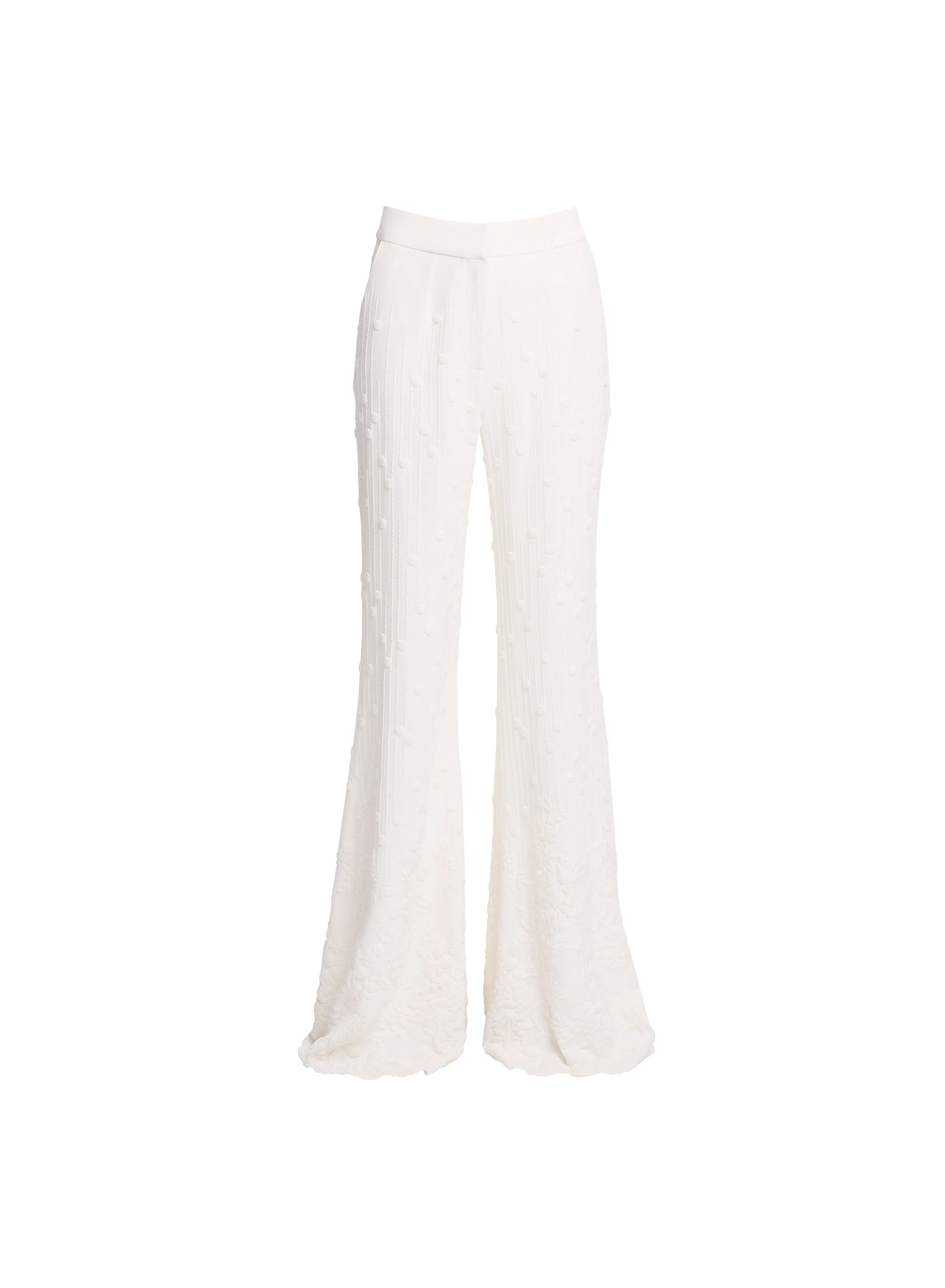 Embroidered Cady Pants