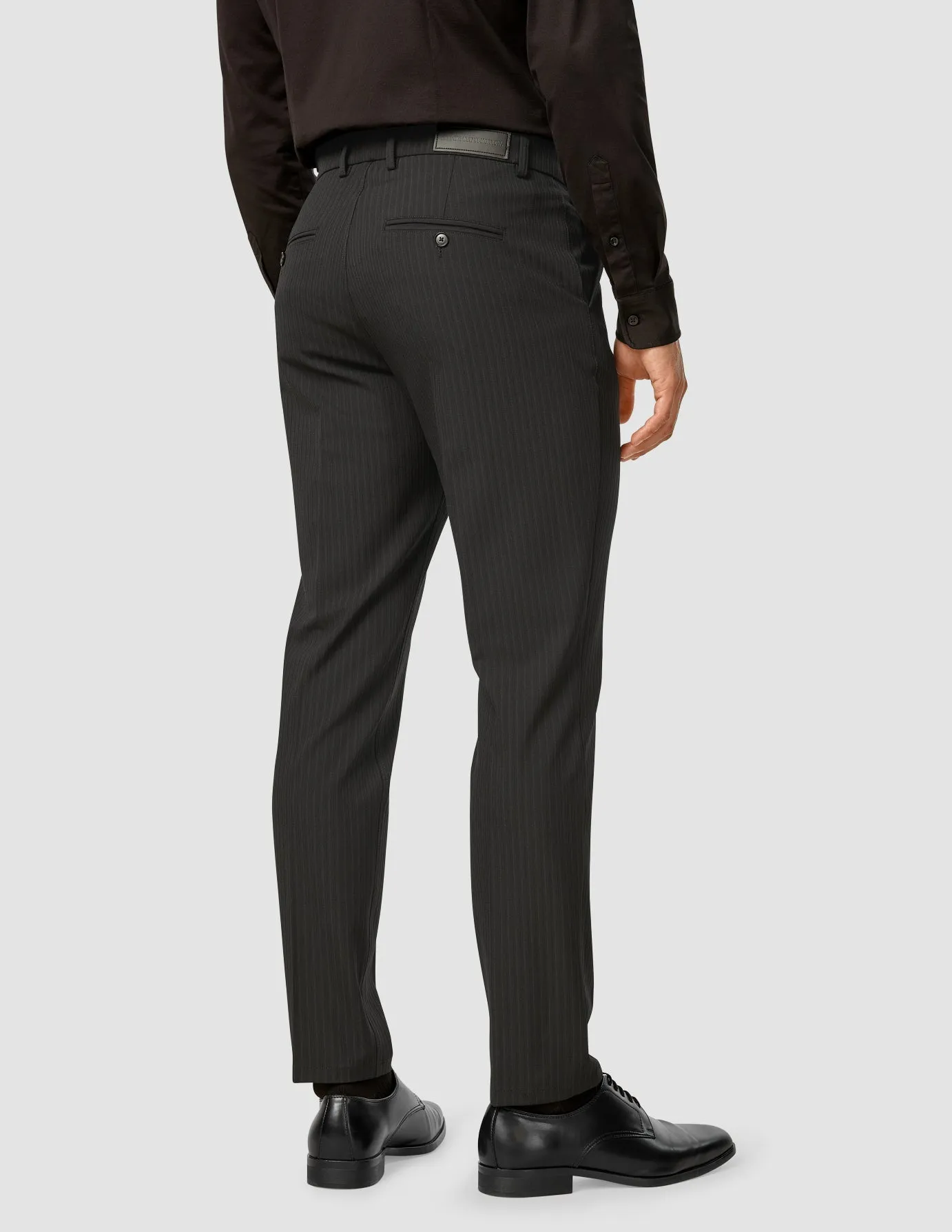 Essential Suit Pants Regular Asphalt Pinstripe