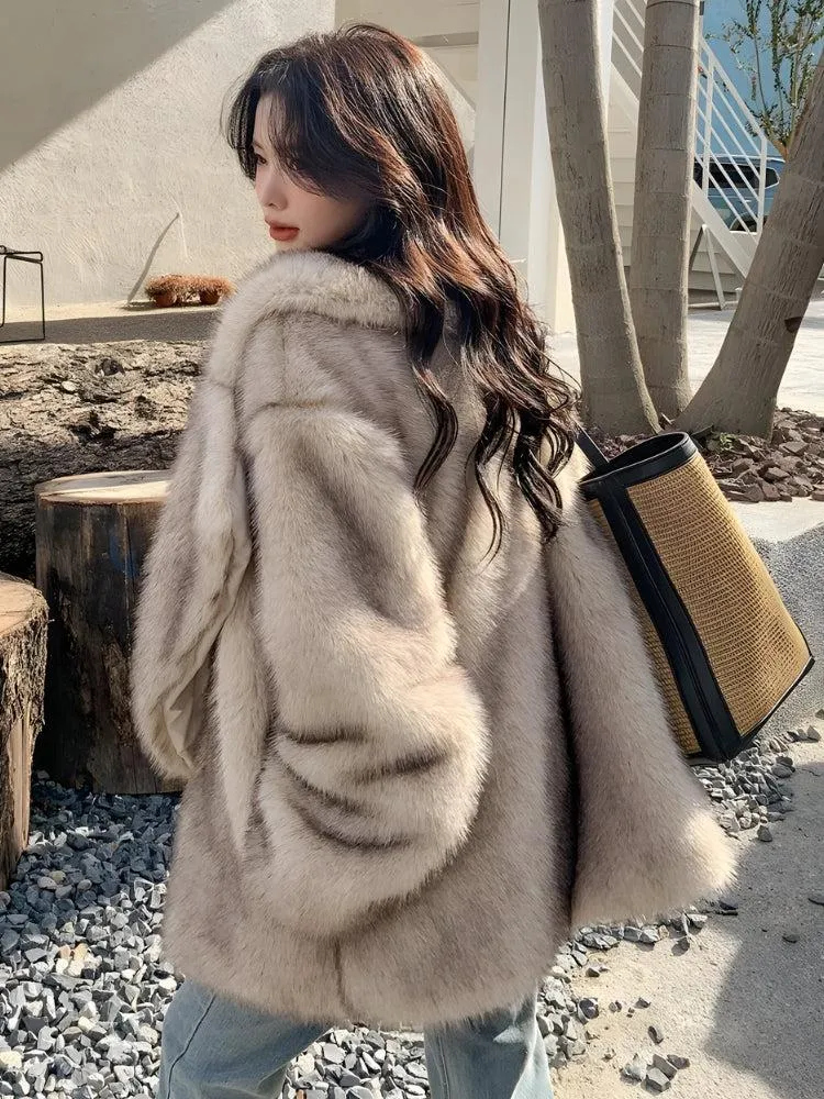 Fluffy Faux Fur Jacket