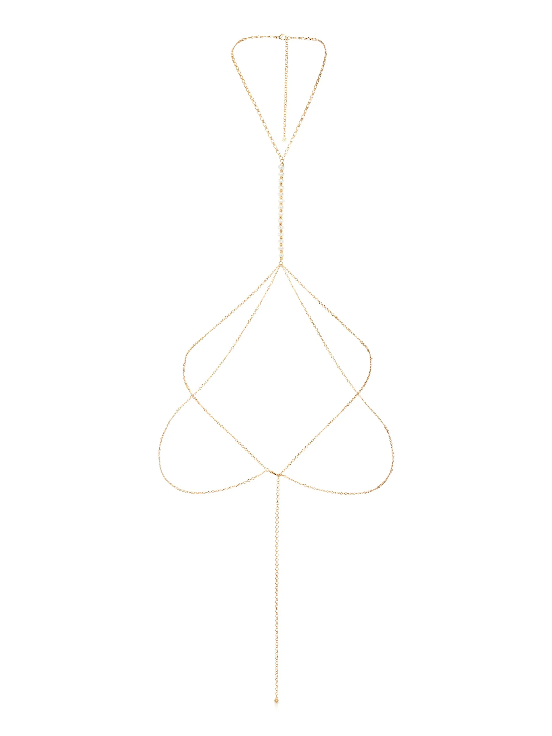 Freshwater Pearl Line Body Chain