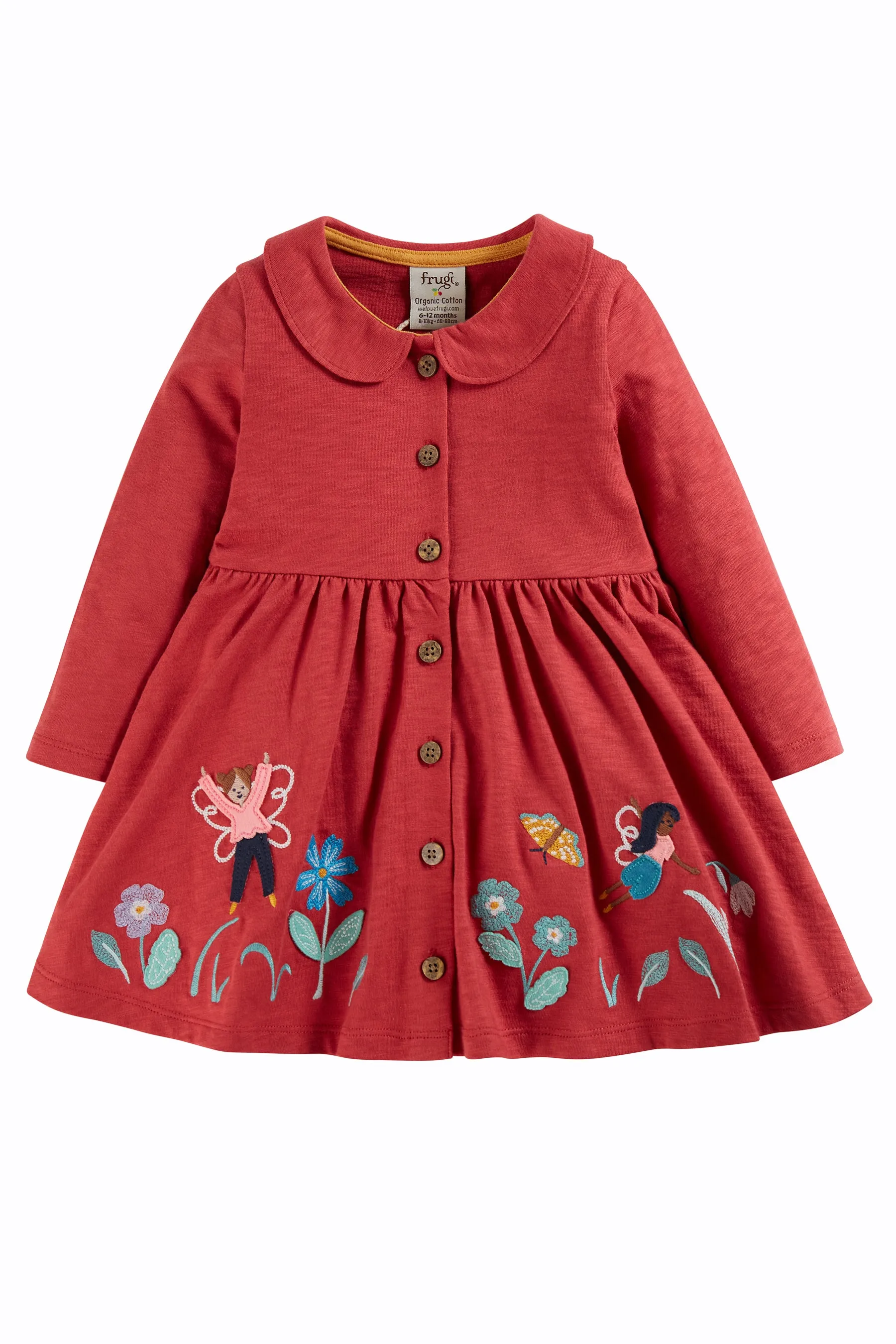 Frugi Marisa Dress - Rosehip/Flowers