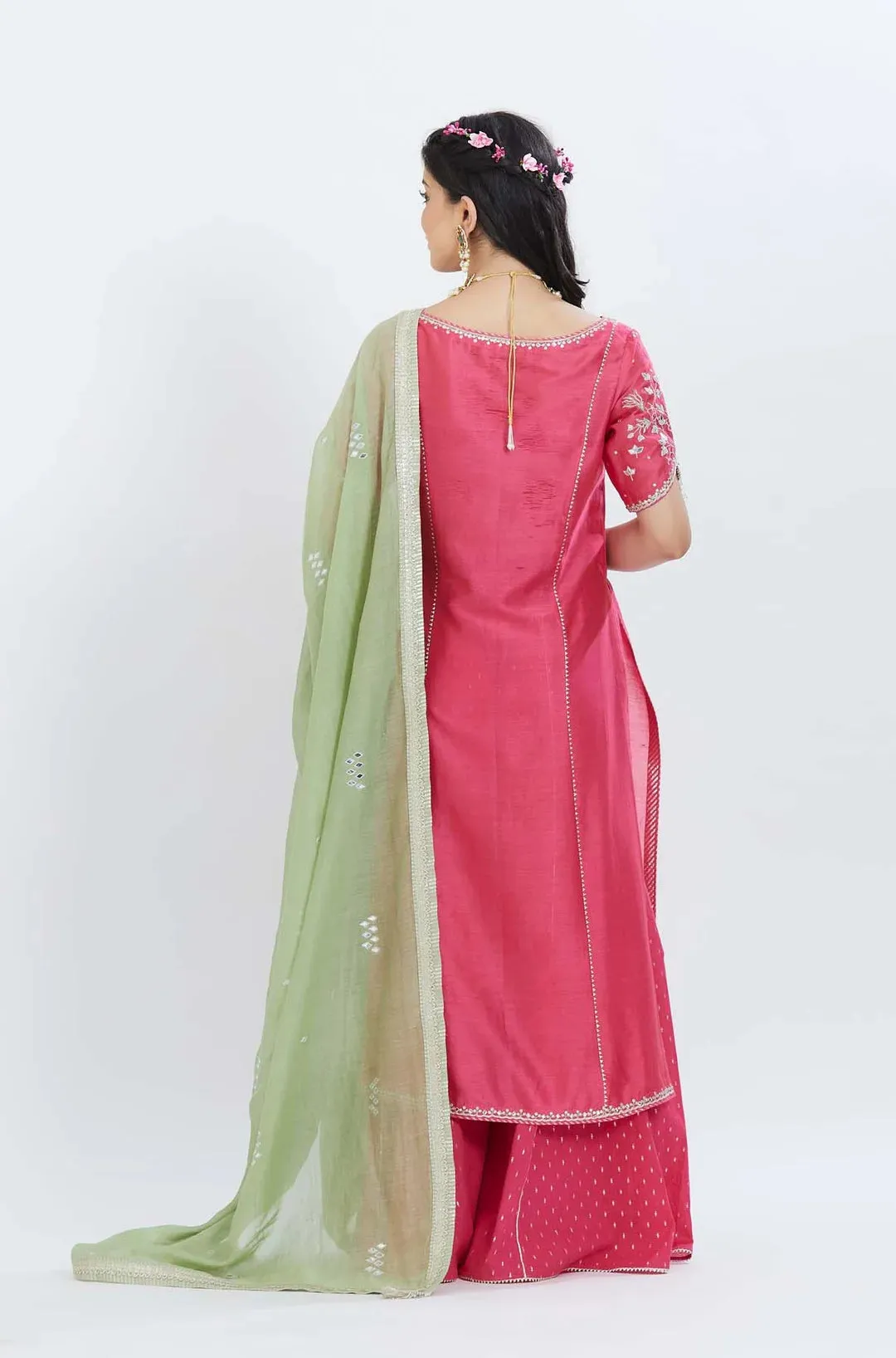 Fuchsia Kurta Sharara Set