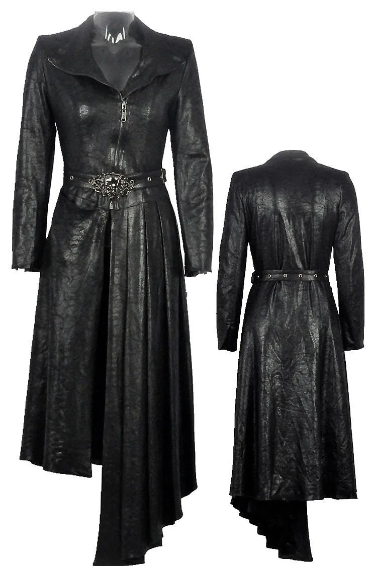 Gothique asymmetric bouffancy robe jacket with ghost belt JW093