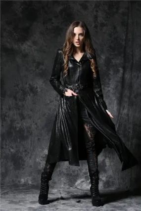 Gothique asymmetric bouffancy robe jacket with ghost belt JW093