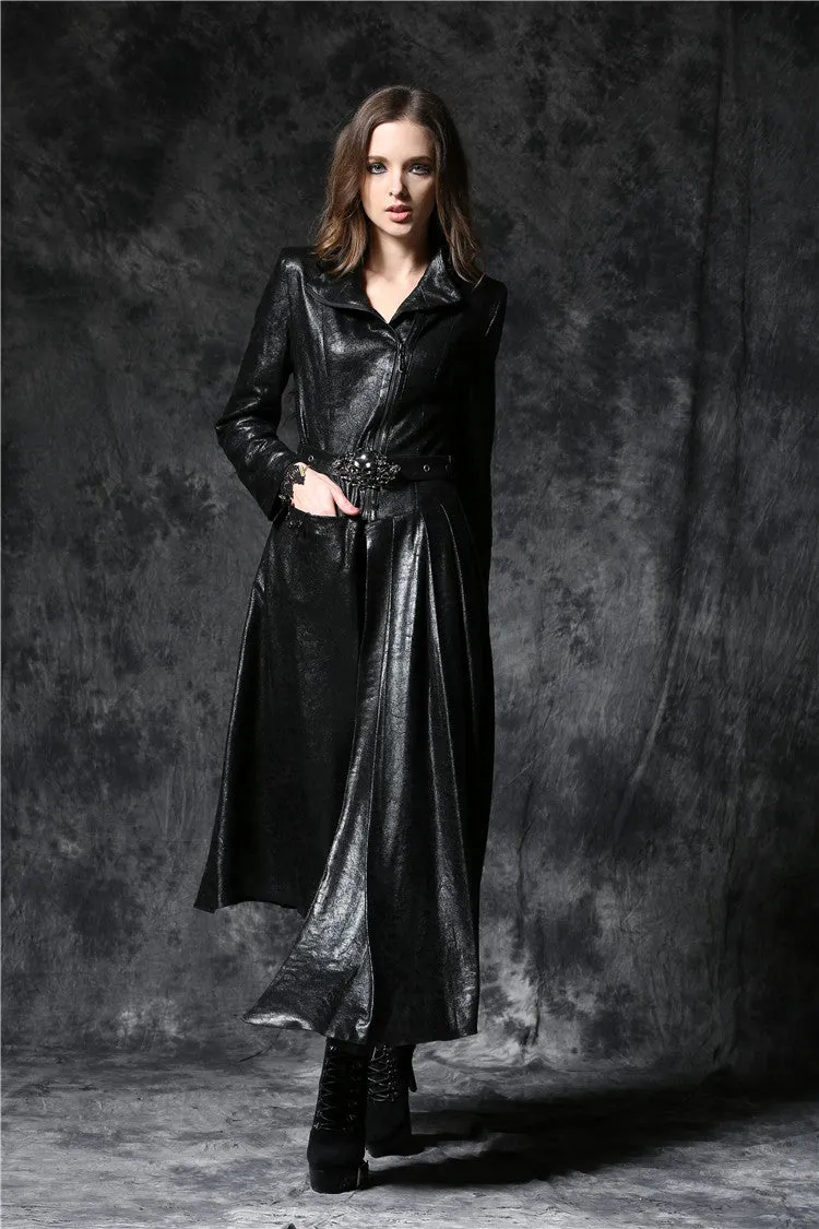 Gothique asymmetric bouffancy robe jacket with ghost belt JW093