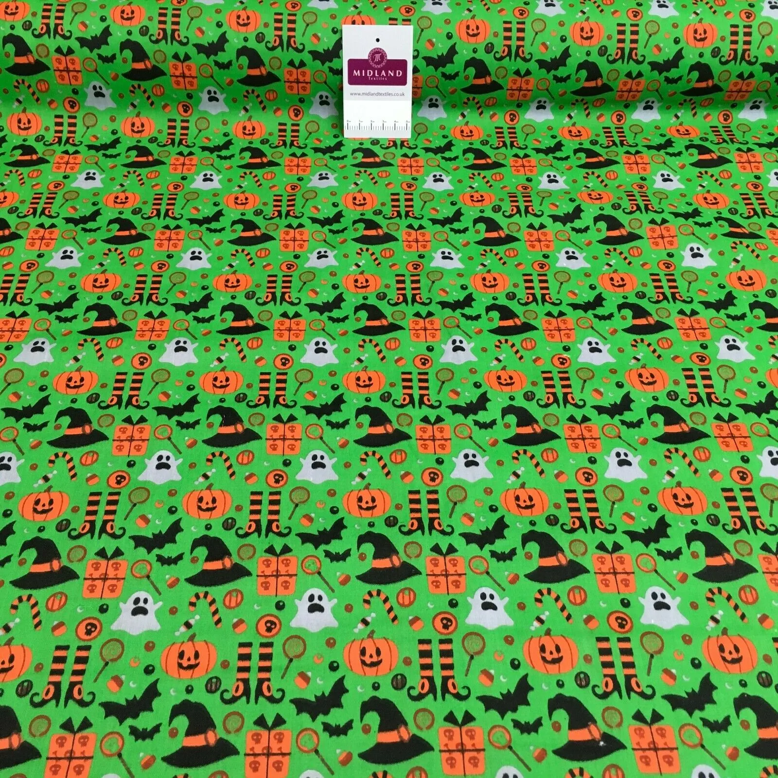 Halloween theme craft polycotton mask Fabric M1444 Mtex