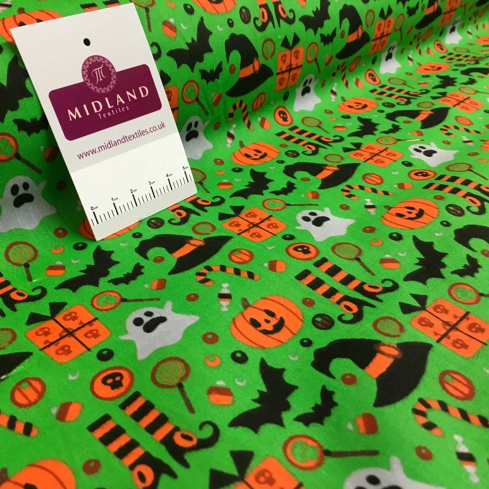 Halloween theme craft polycotton mask Fabric M1444 Mtex