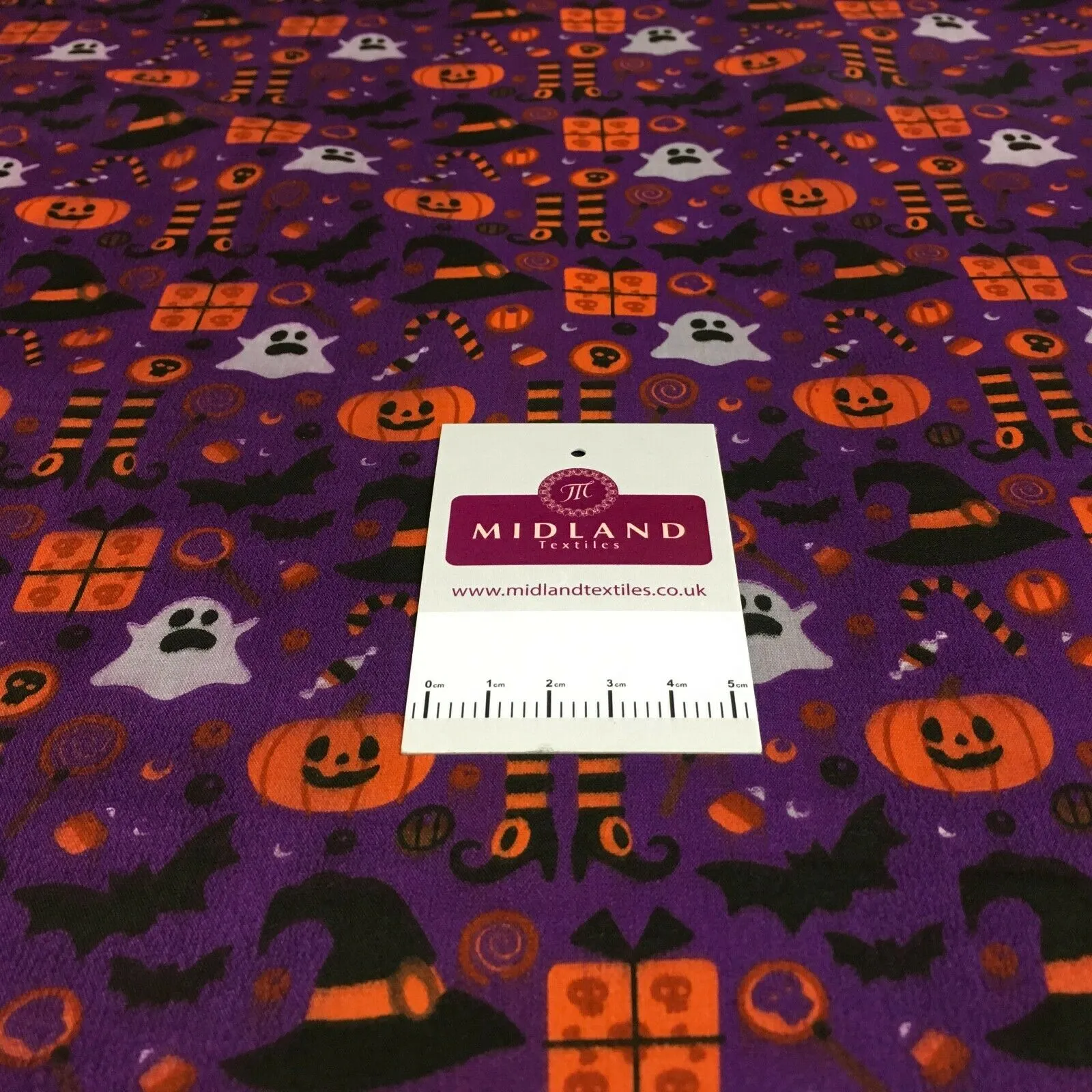 Halloween theme craft polycotton mask Fabric M1444 Mtex