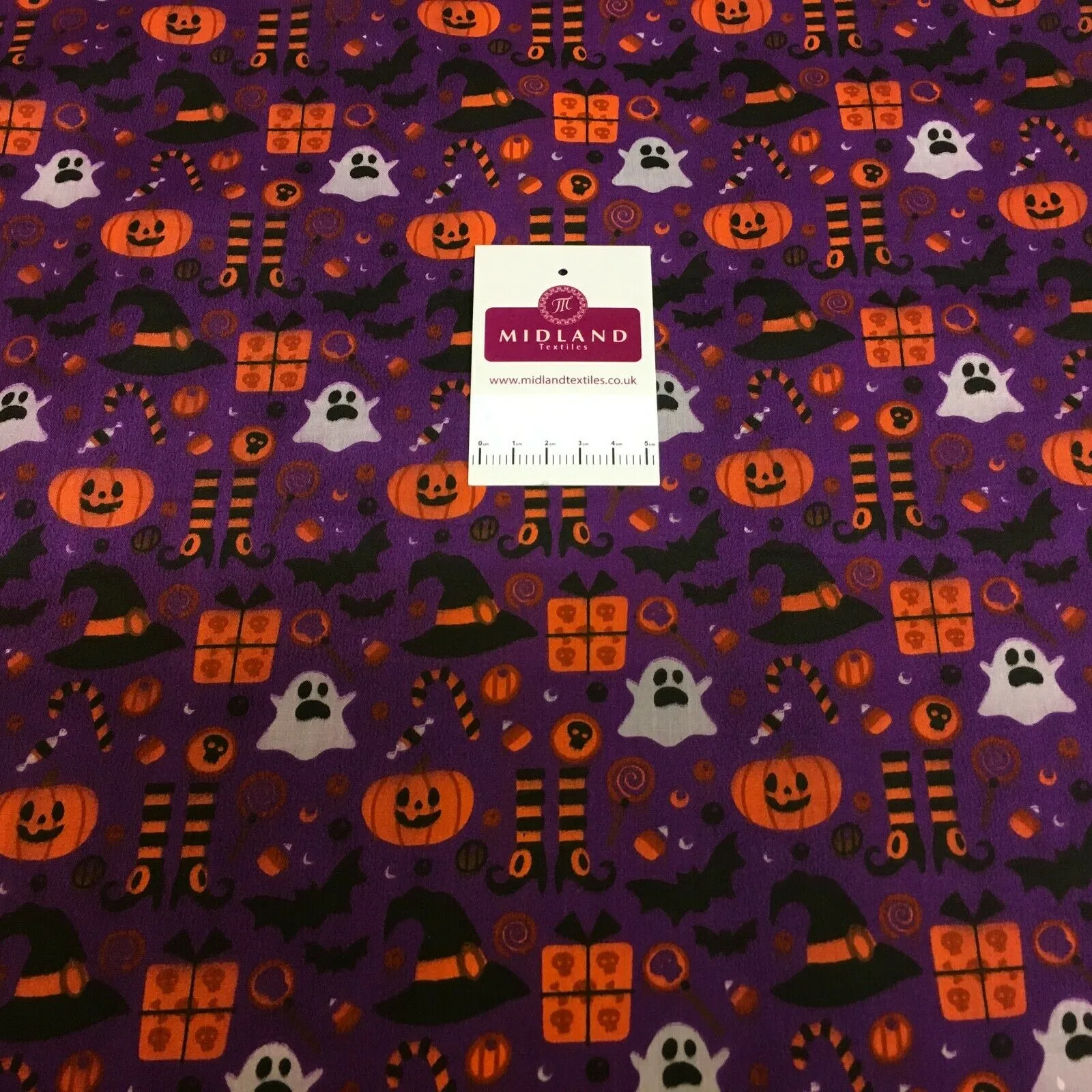 Halloween theme craft polycotton mask Fabric M1444 Mtex