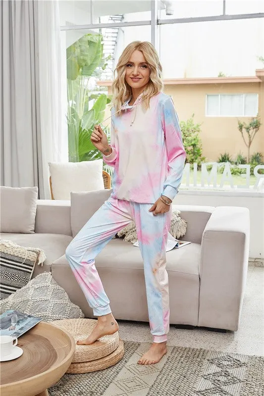 HANG AROUND TIE DYE LOUNGE SET