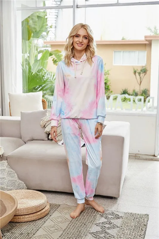 HANG AROUND TIE DYE LOUNGE SET