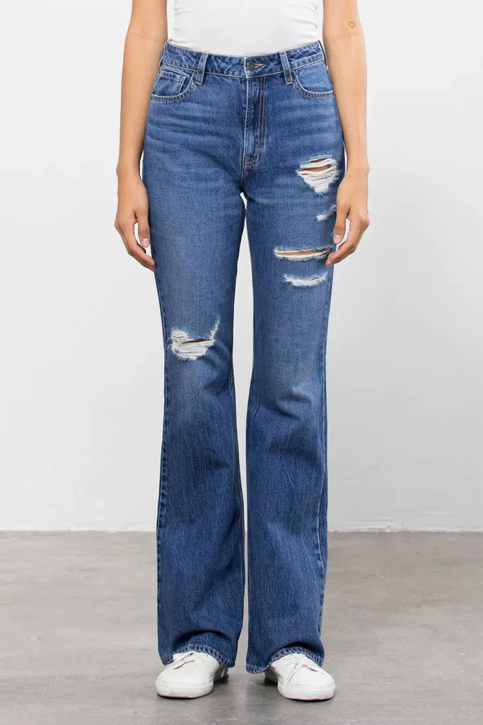 Happi High Rise Flare Hem Jeans