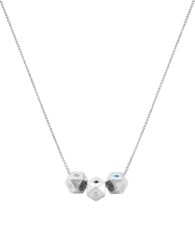 Hedra Birthstones Necklace - 14K White Gold