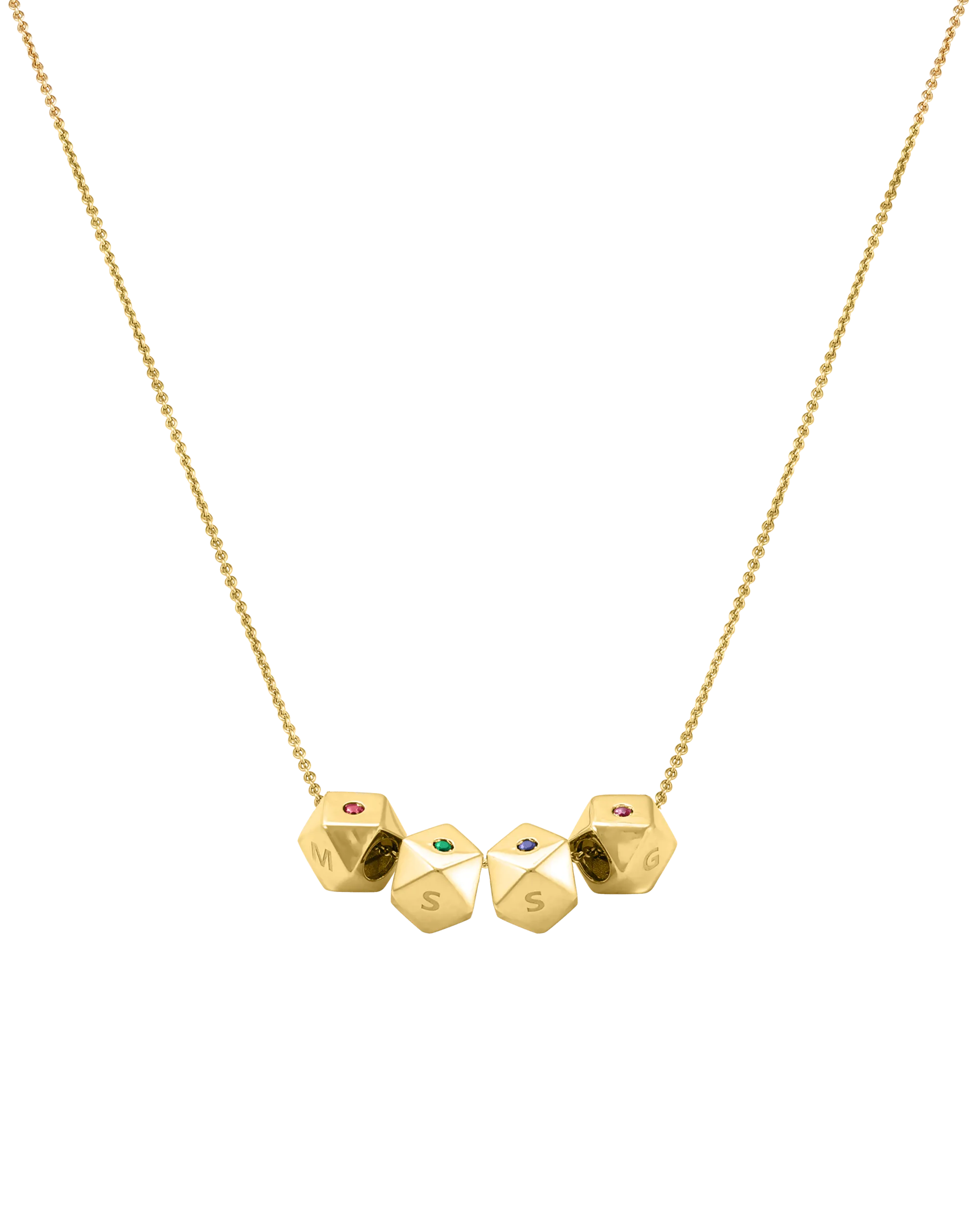 Hedra Birthstones Necklace - 18K Gold Vermeil