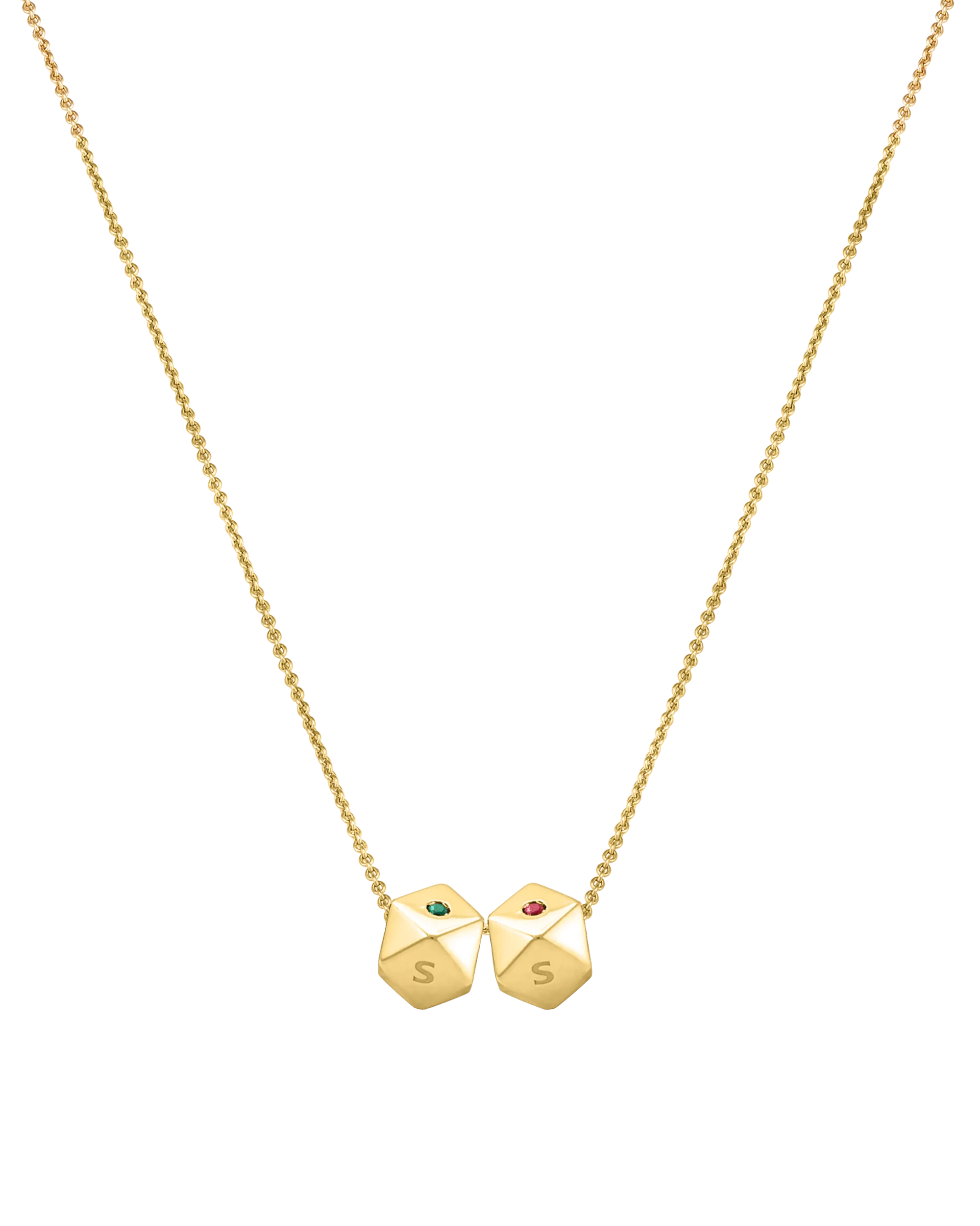 Hedra Birthstones Necklace - 18K Gold Vermeil