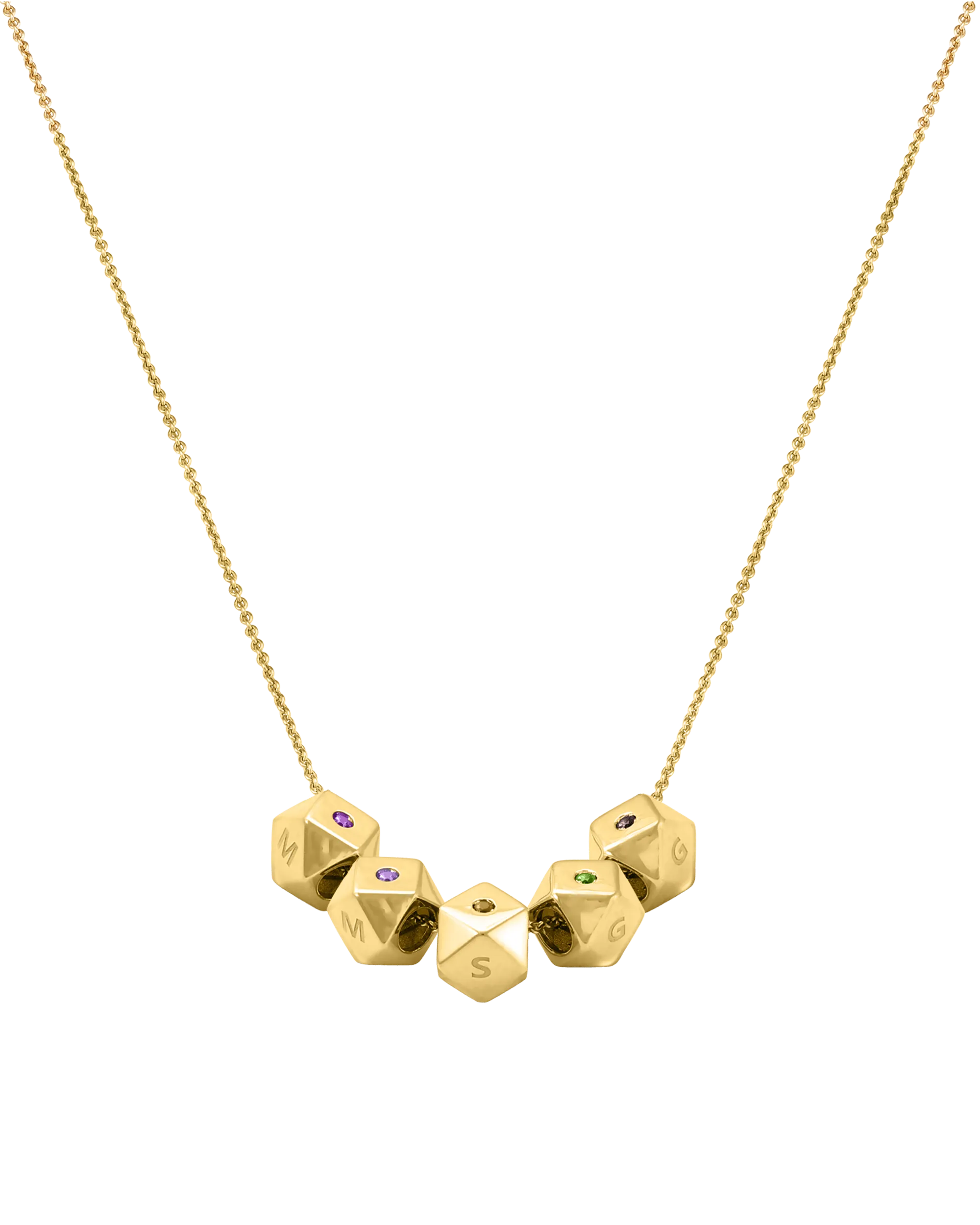 Hedra Birthstones Necklace - 18K Gold Vermeil