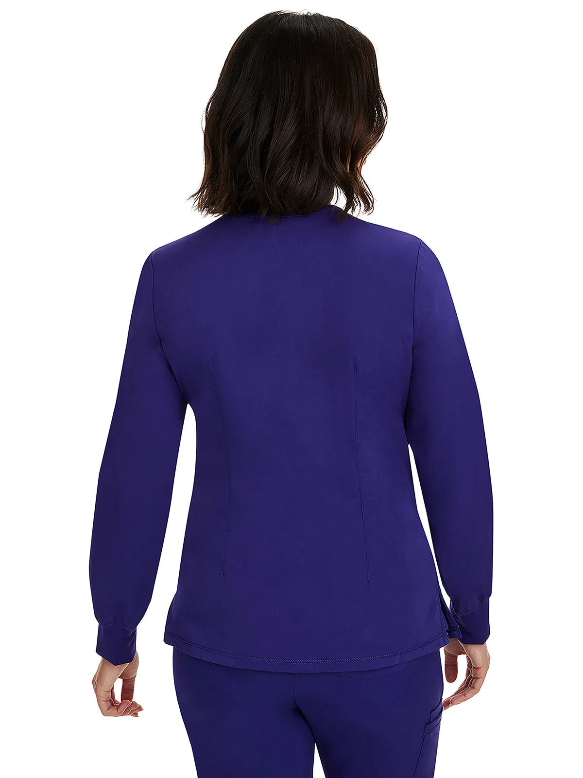 HH Works - Women's Megan Button Front Solid Scrub Jacket