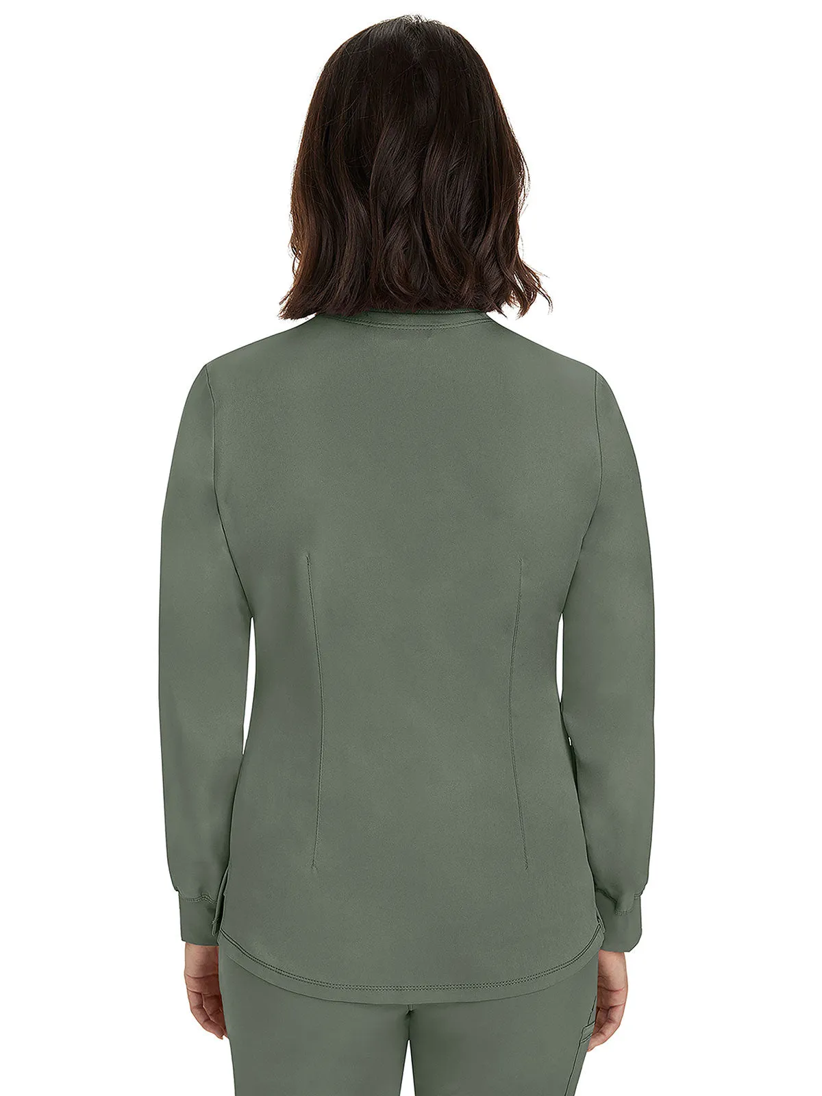 HH Works - Women's Megan Button Front Solid Scrub Jacket