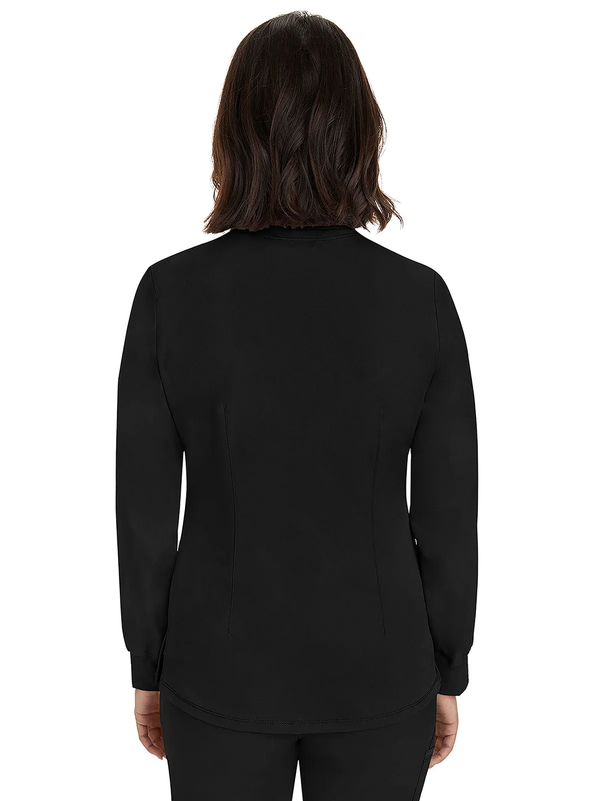 HH Works - Women's Megan Button Front Solid Scrub Jacket