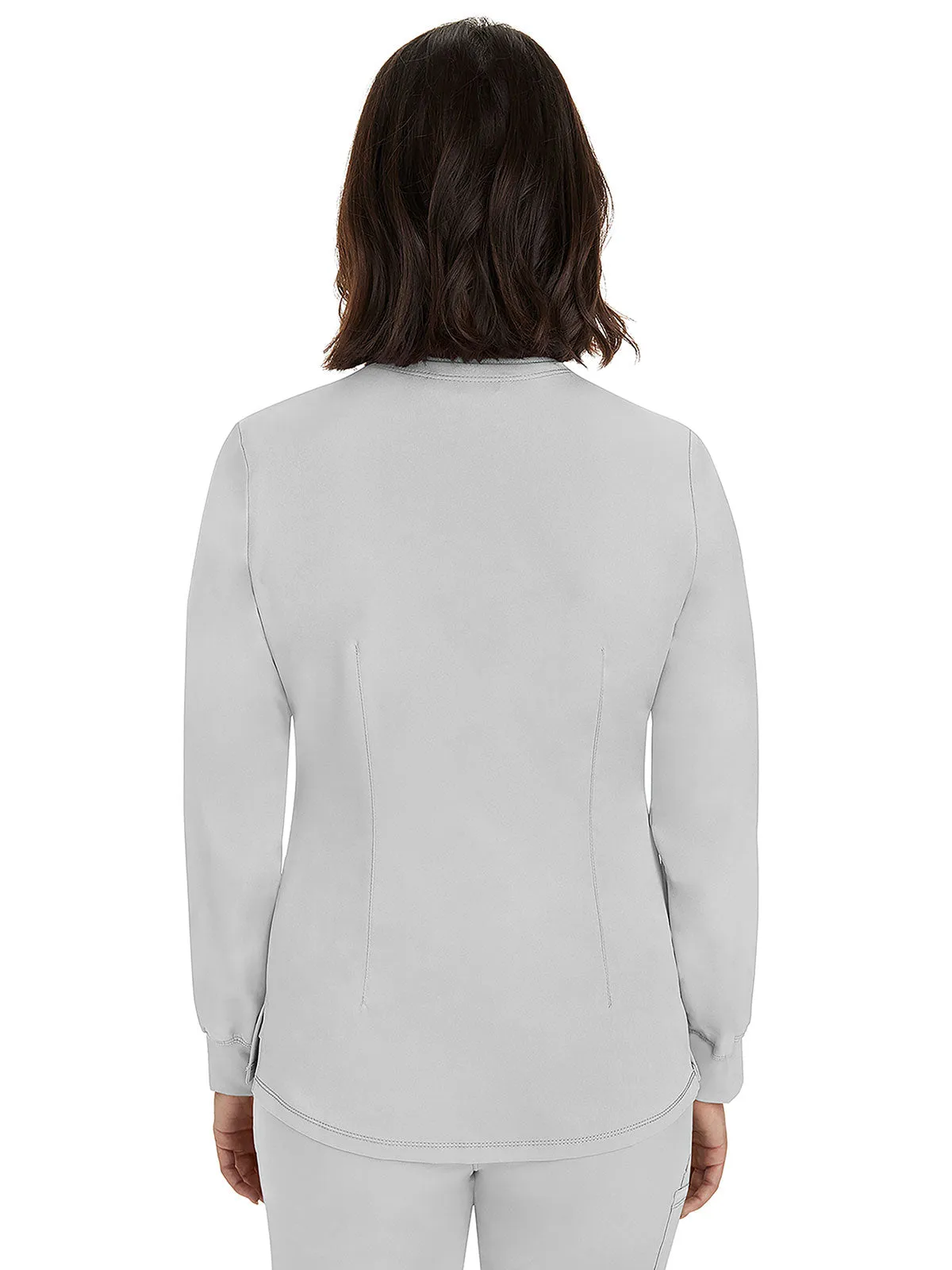 HH Works - Women's Megan Button Front Solid Scrub Jacket