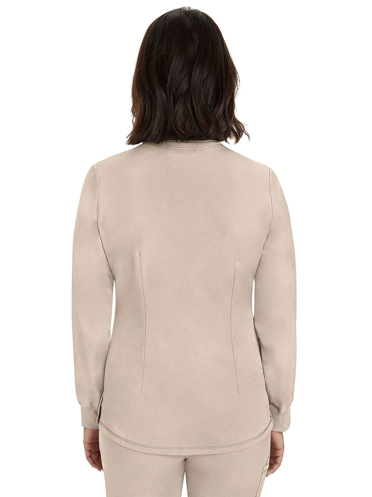 HH Works - Women's Megan Button Front Solid Scrub Jacket