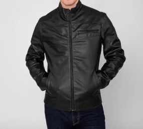 “In the Wind” Leather Biker Jacket