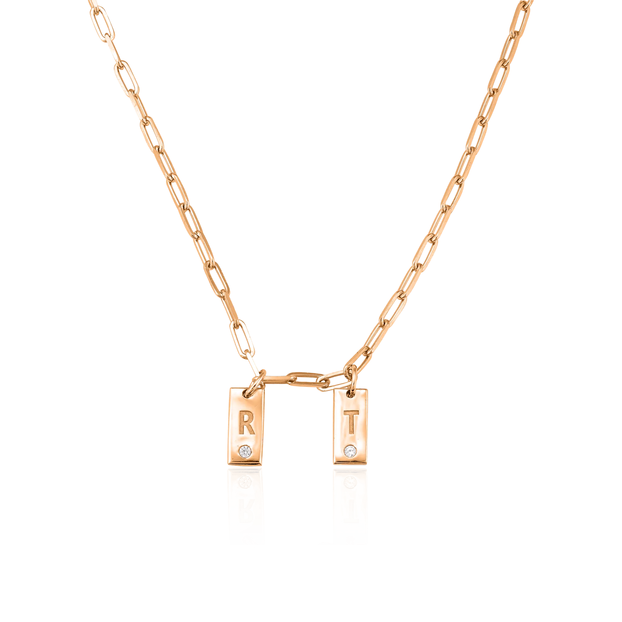 Ini Mini Dogtag Necklace - 18K Gold Vermeil