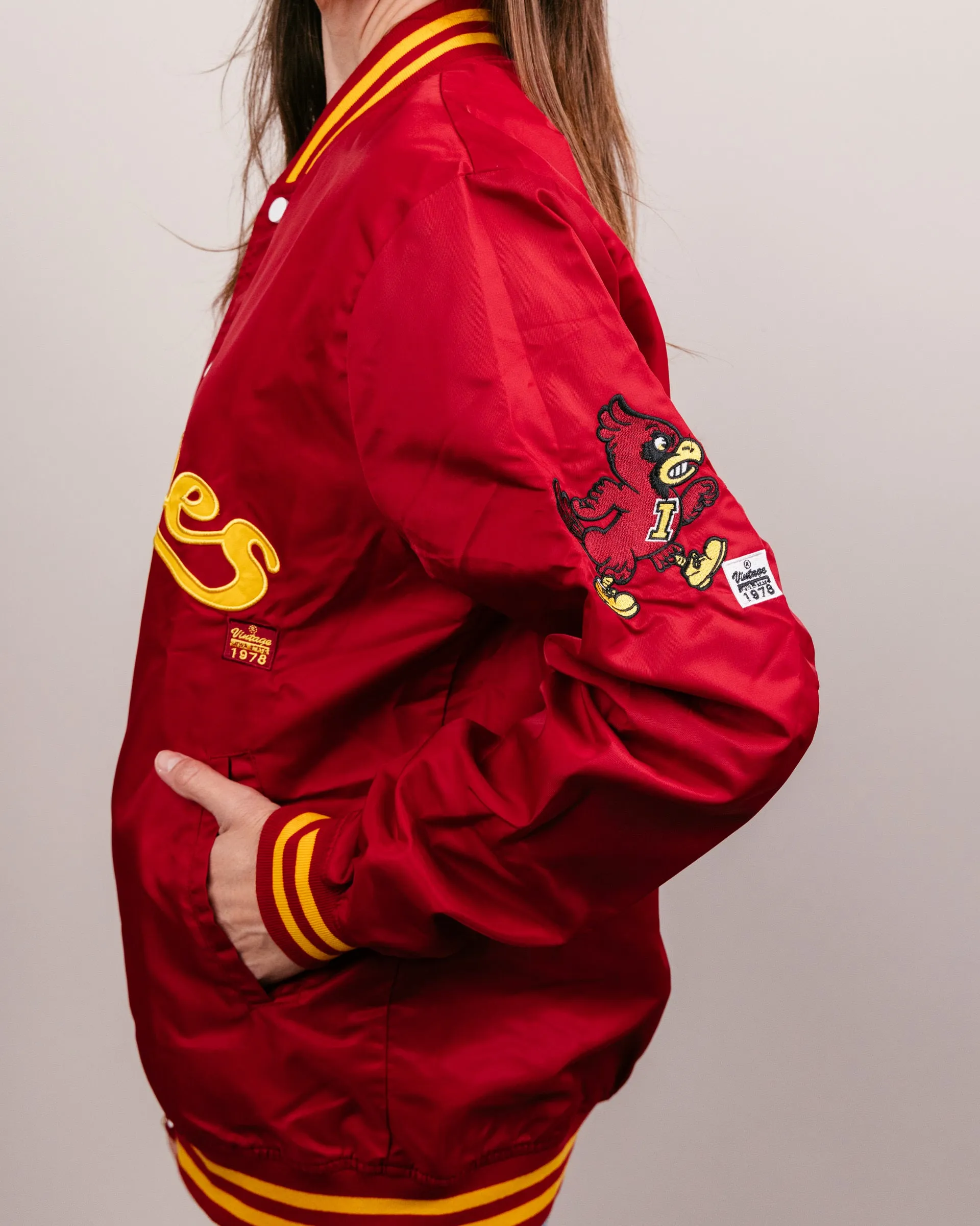 Iowa State Cyclones Script Cardinal Varsity Jacket