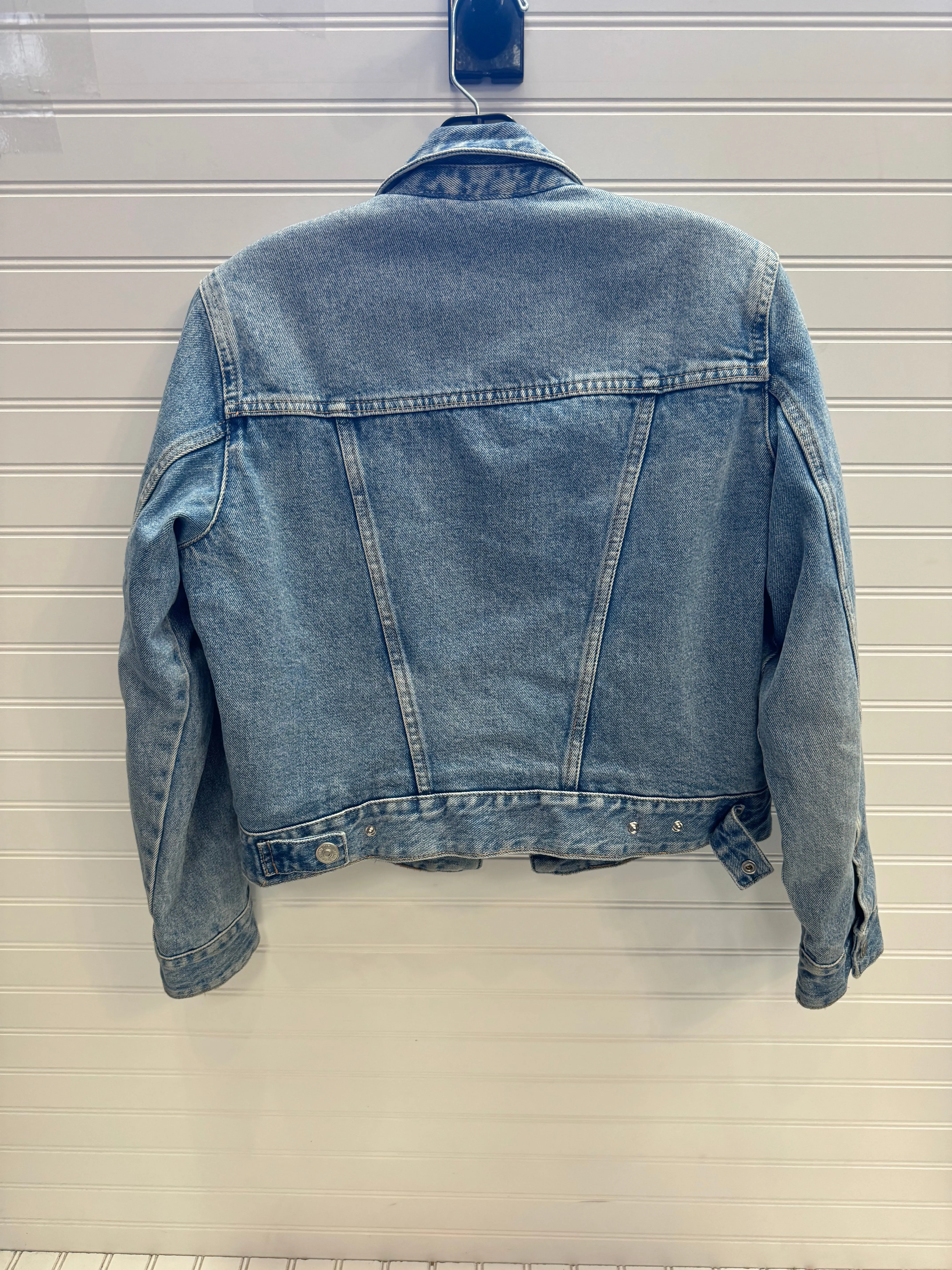 Jacket Denim By Zara In Blue, Size: S