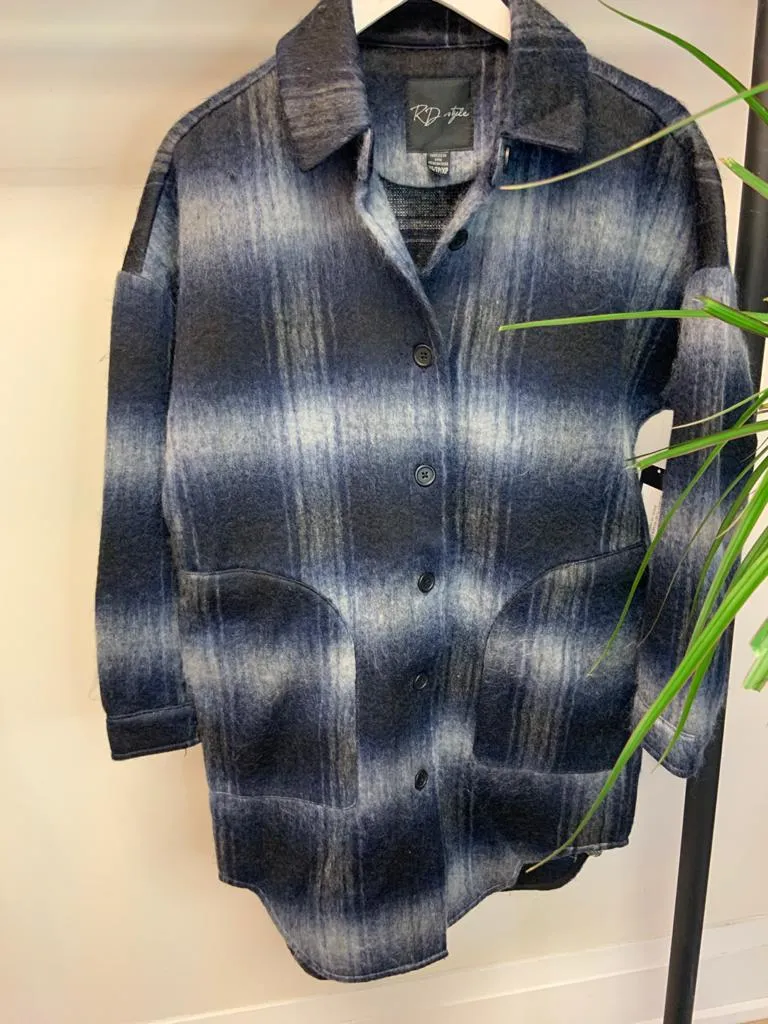 Jordyn PLAID WOVEN COAT