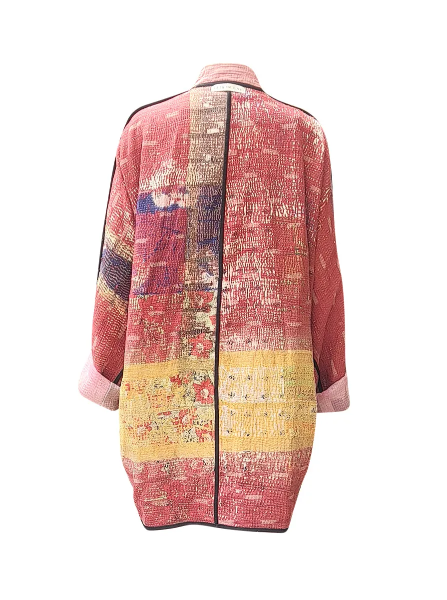 kantha vintage long jacket aarti