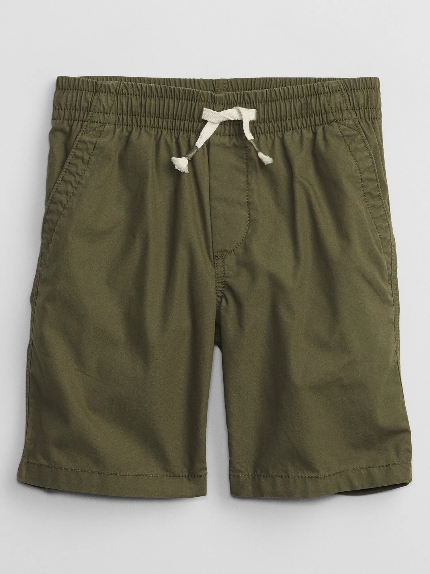 Kids Poplin Pull-On Shorts with Washwell