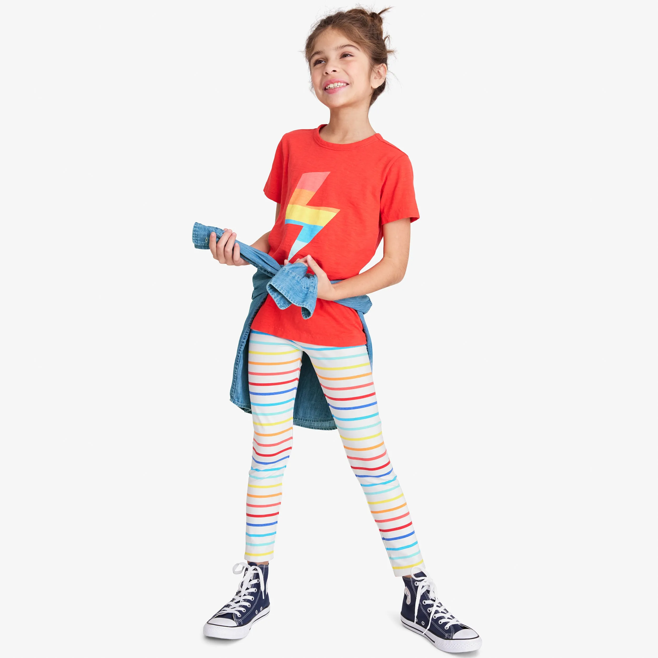 Legging in sunrise rainbow stripe