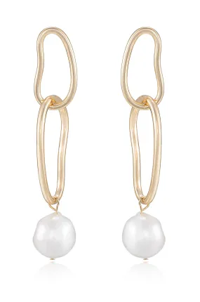 Mara Dangle Pearl Earrings