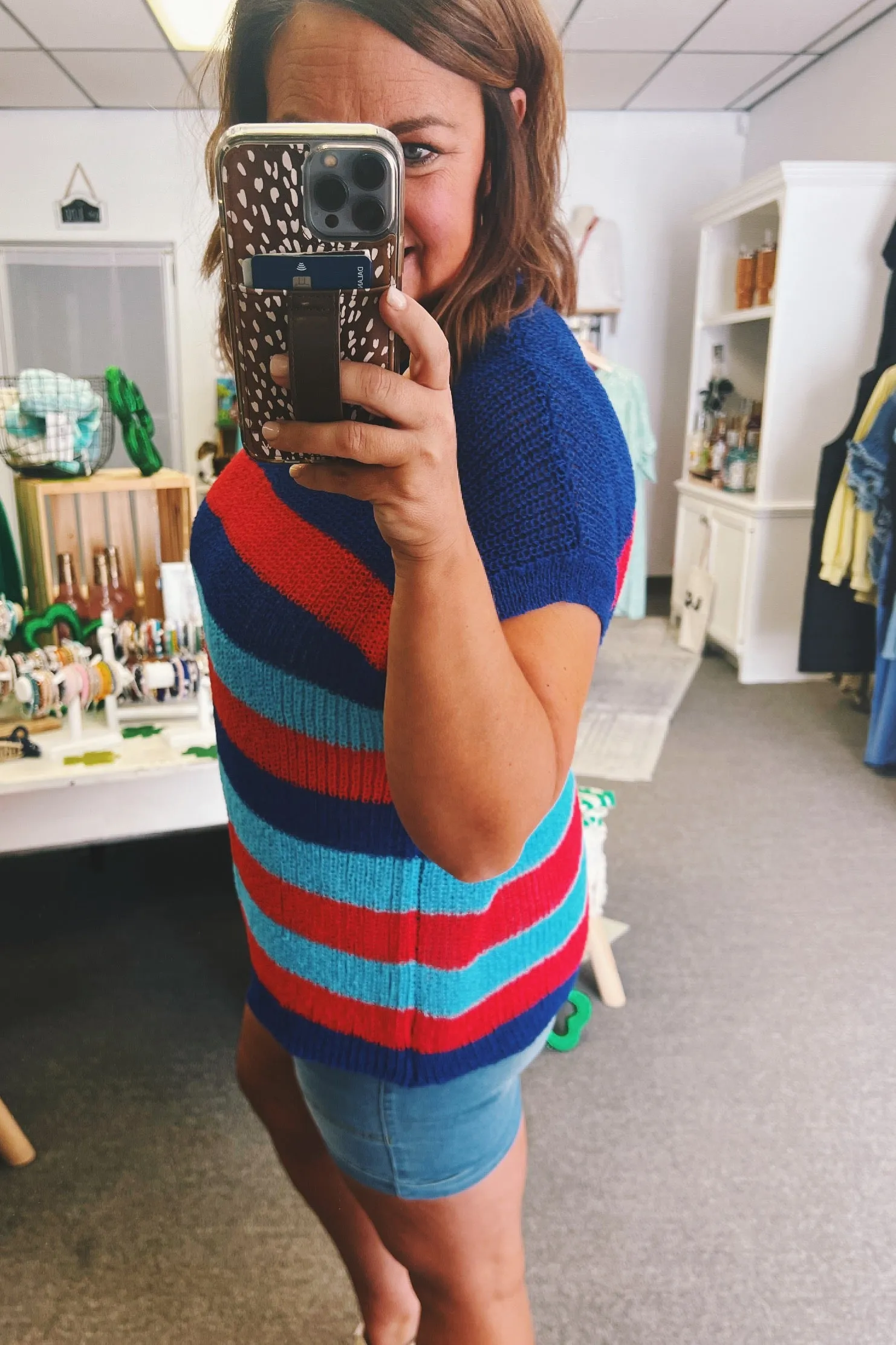 Marla Striped Oversized Dolman Sweater