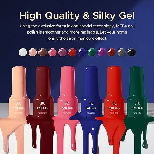 MEFA Gel Nail Polish Set | 12 Colours | Magical Adventure