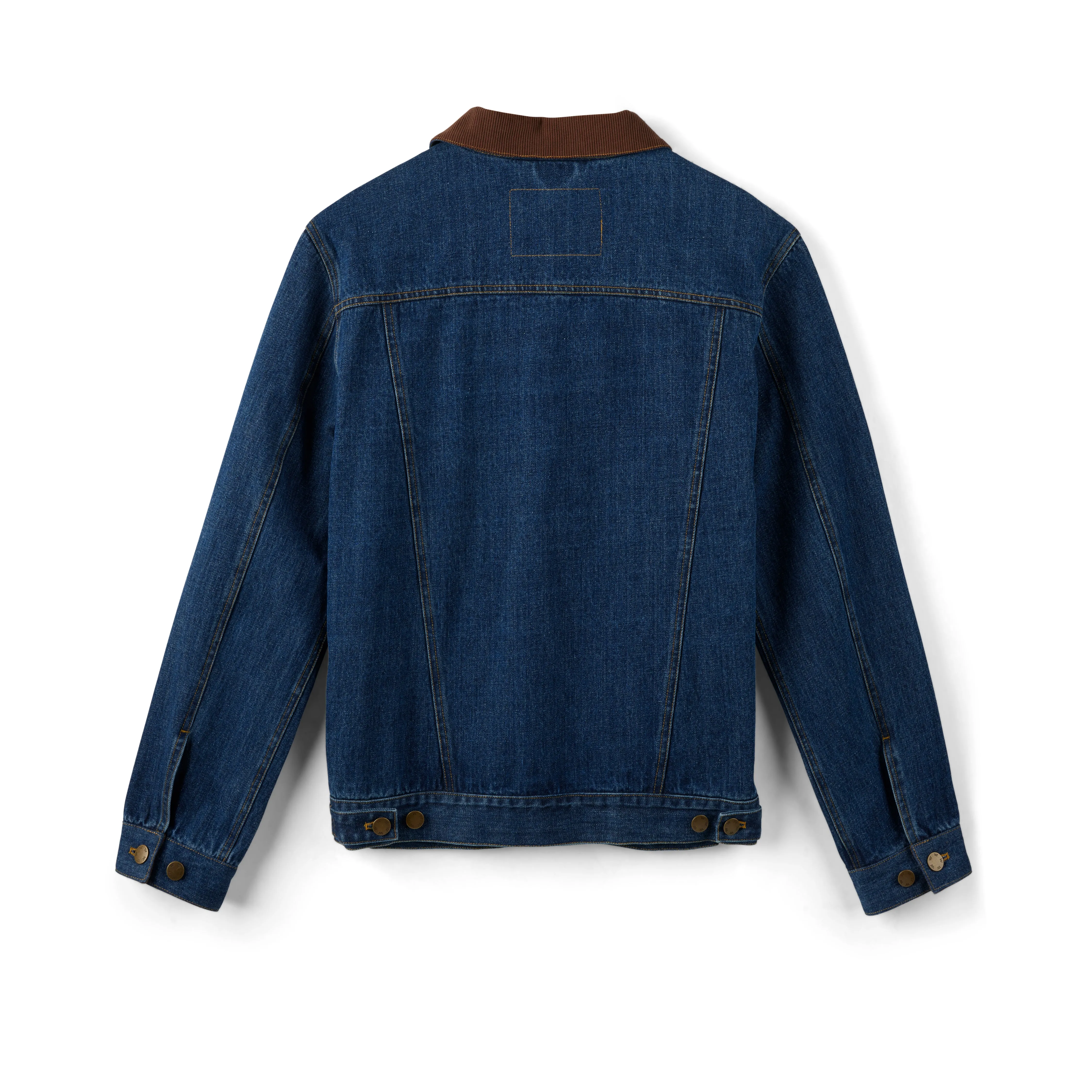 Men's Corduroy Collar Denim Jacket