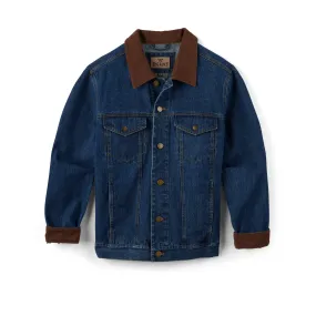 Men's Corduroy Collar Denim Jacket